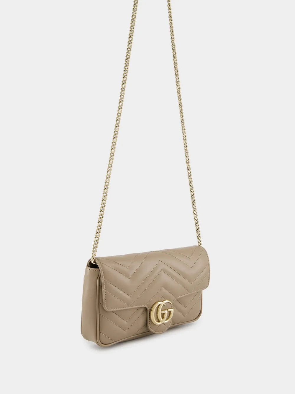 Taupe GG Marmont Mini Bag