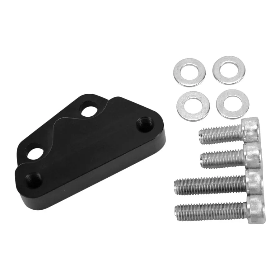TC Bros. Black Axial Brembo Front LH Bracket 2000-2017 Harley Stock Rotor