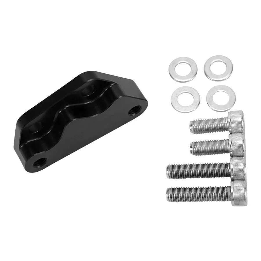 TC Bros. Black Axial Brembo Front LH Bracket 2000-2017 Harley Stock Rotor