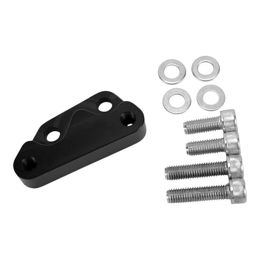 TC Bros. Black Axial Brembo Front LH Bracket 2008-2017 Harley 12.6in Rotor