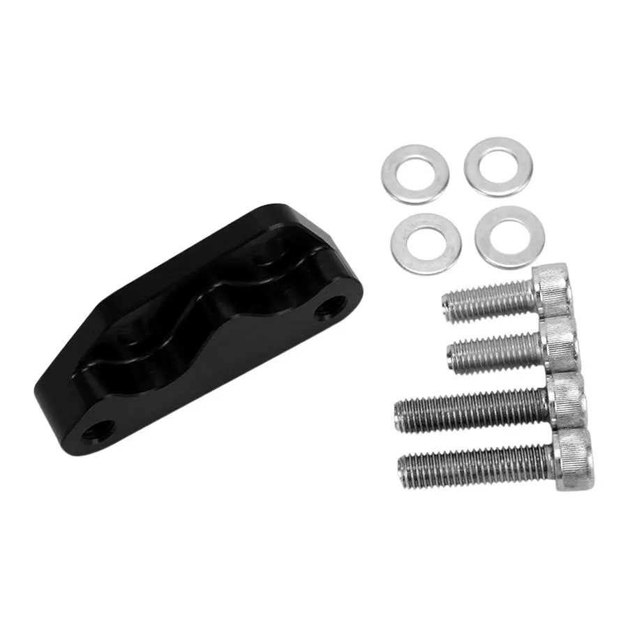 TC Bros. Black Axial Brembo Front LH Bracket 2008-2017 Harley 12.6in Rotor