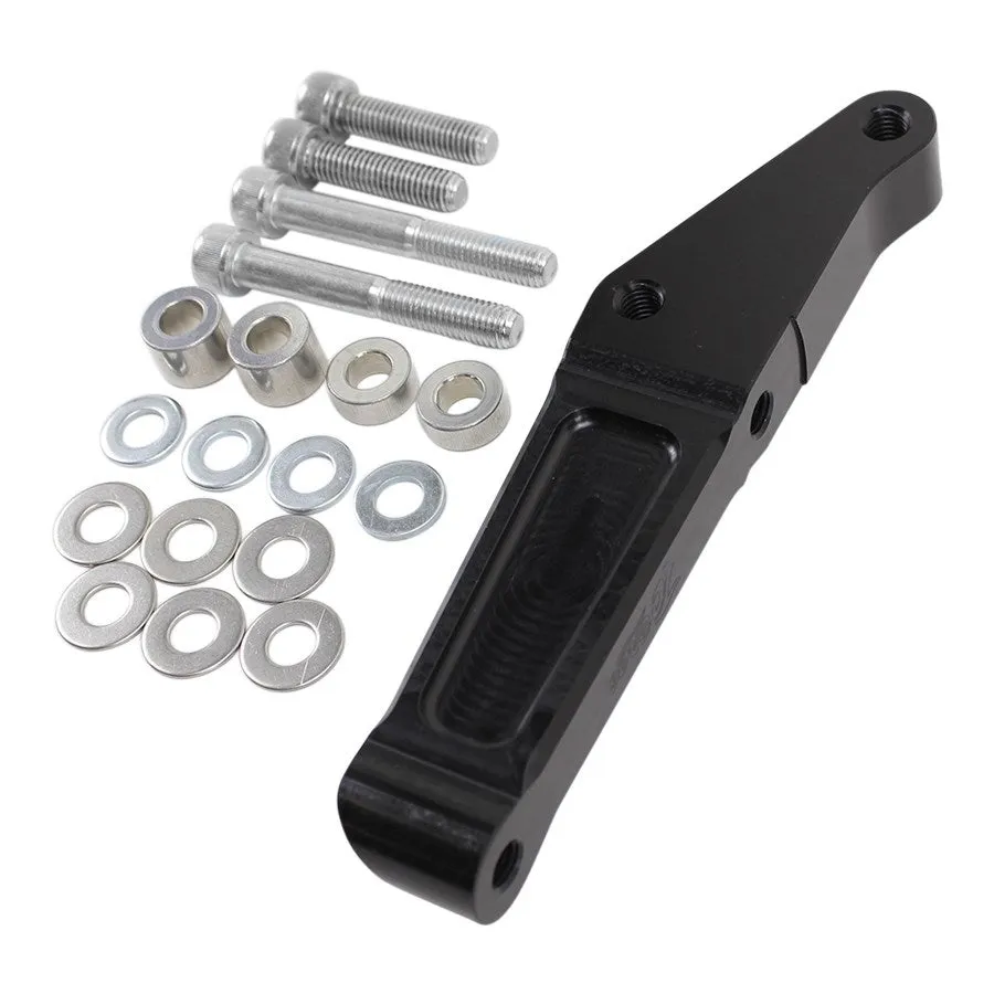 TC Bros. Black Front Radial Brake Bracket 2000-17 Harley Stock Rotor