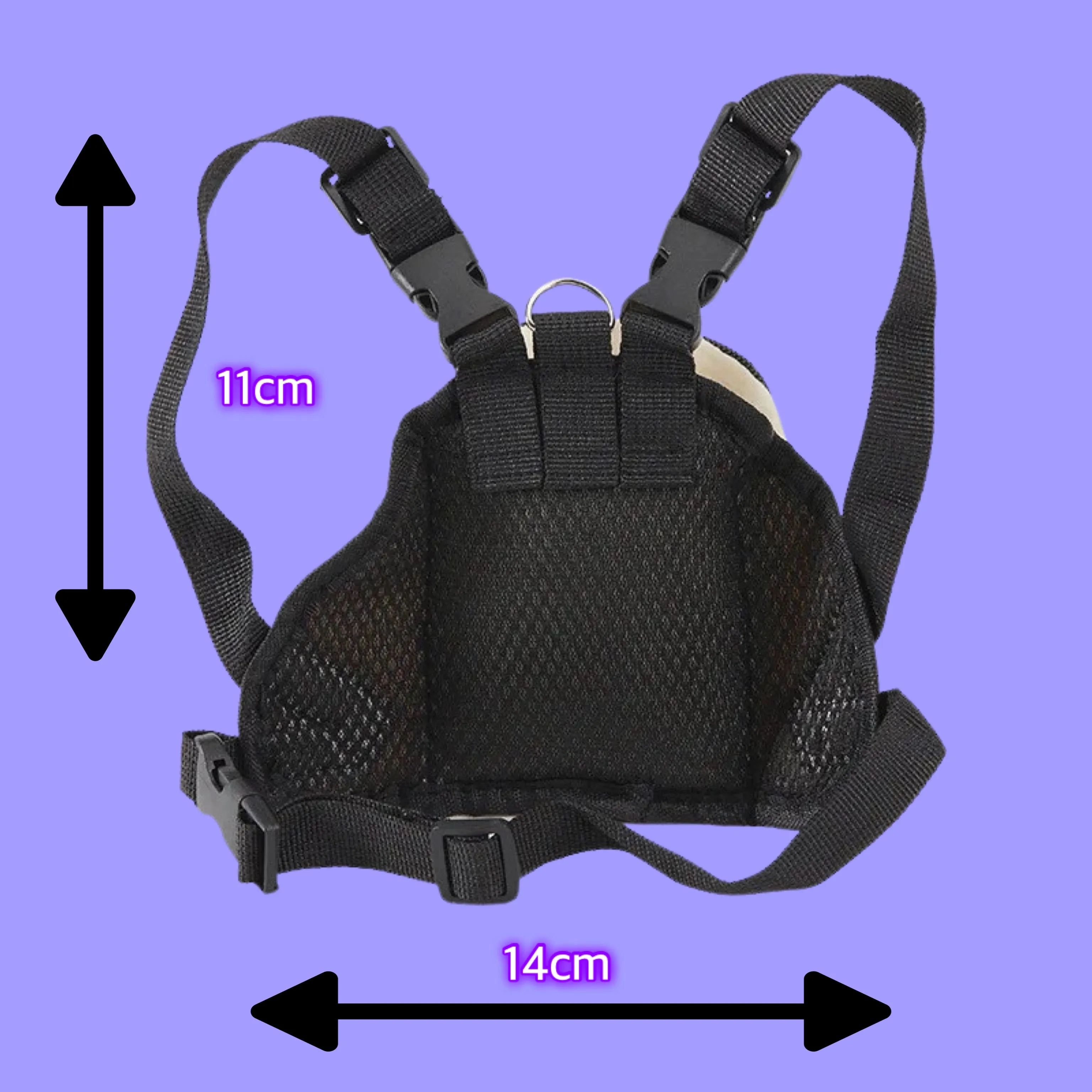 Teddy Shaped Doggy Backpack
