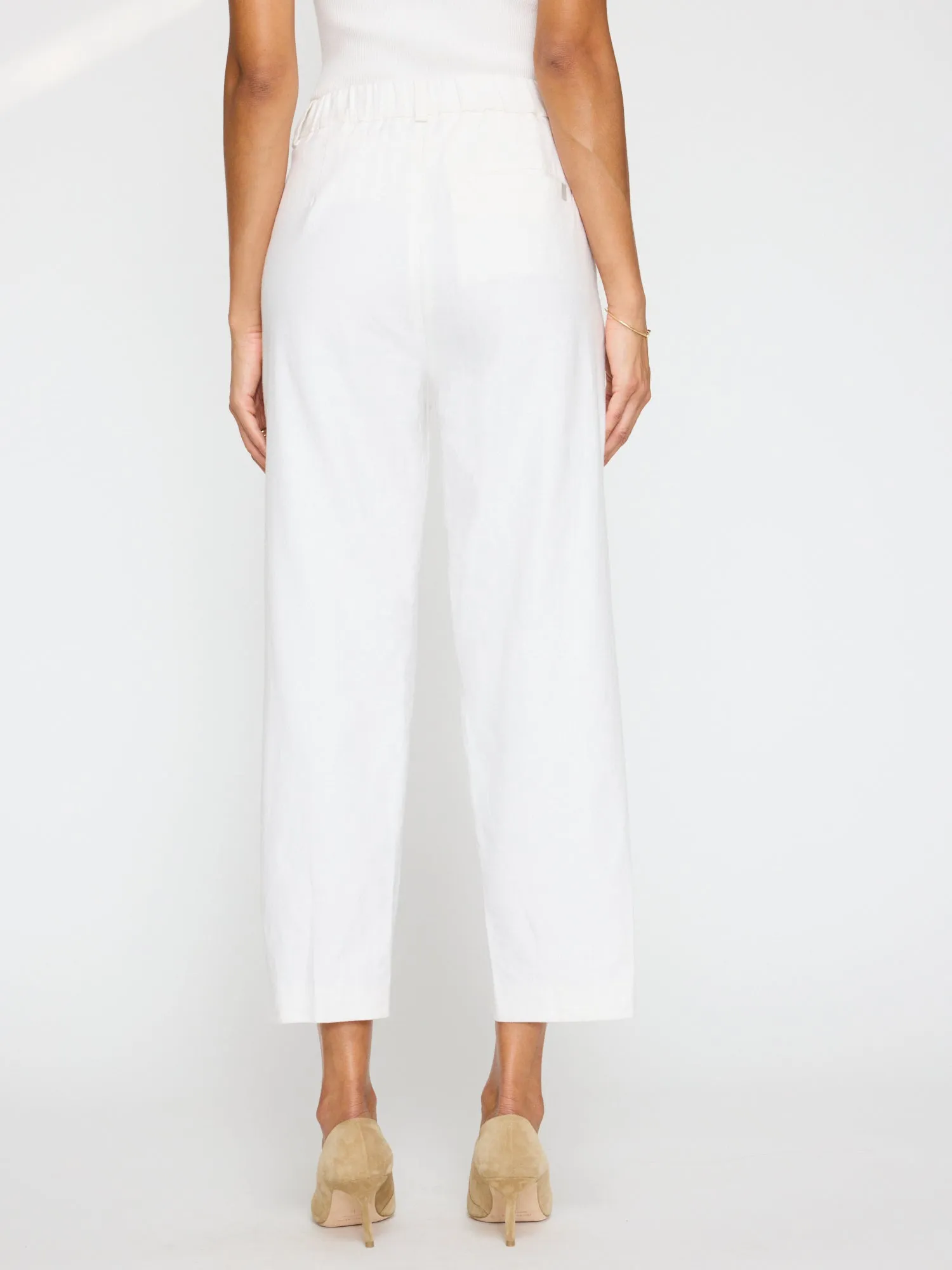 The Talia Pant - Salt White