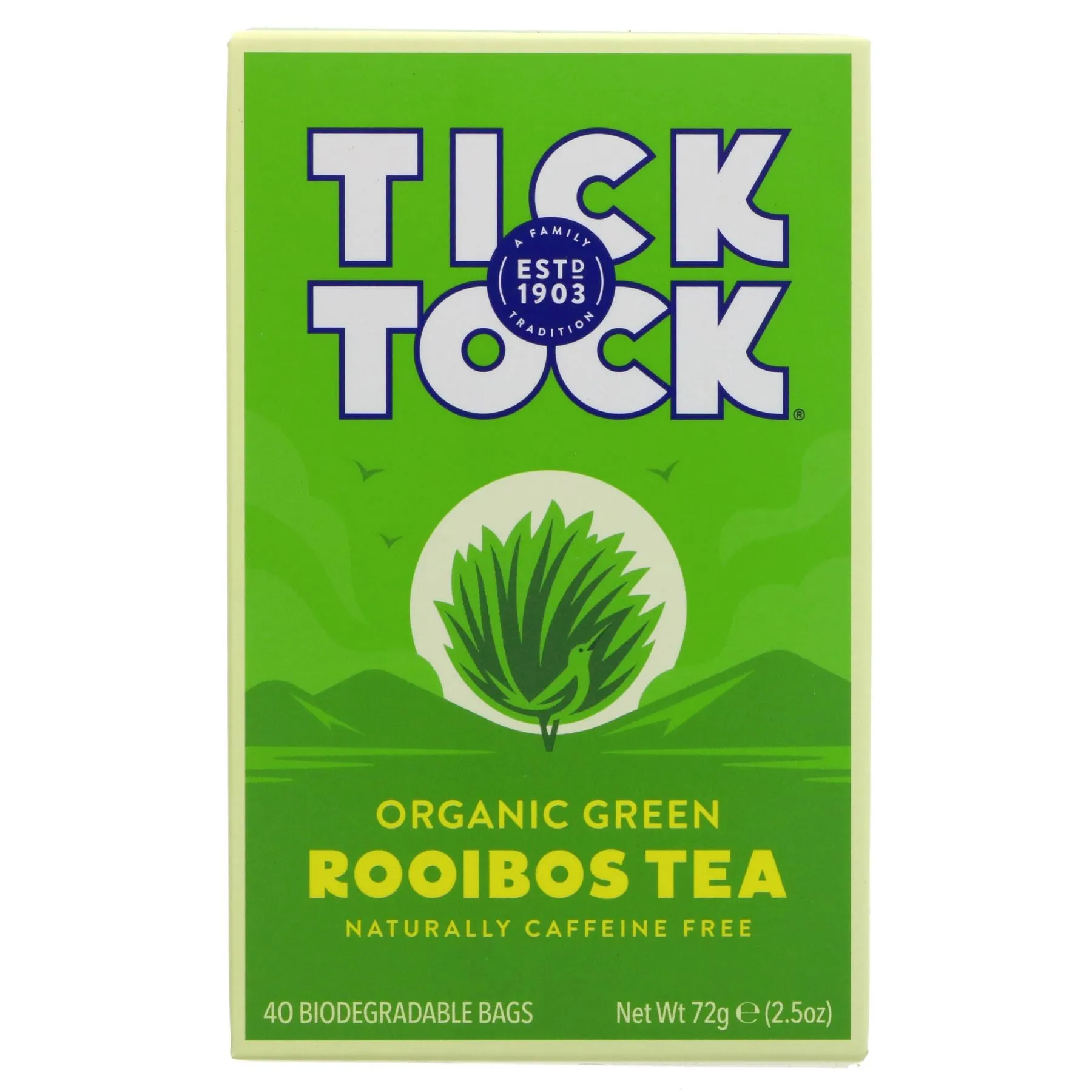 Tick Tock | Green Rooibos - organic | 40 bags
