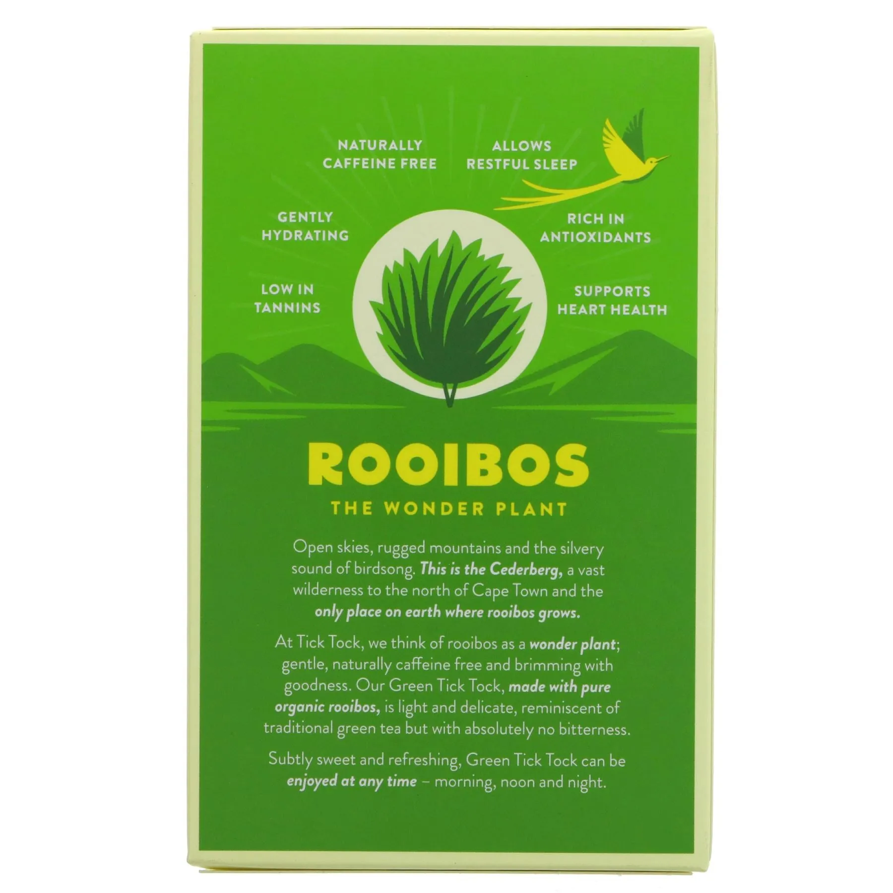 Tick Tock | Green Rooibos - organic | 40 bags