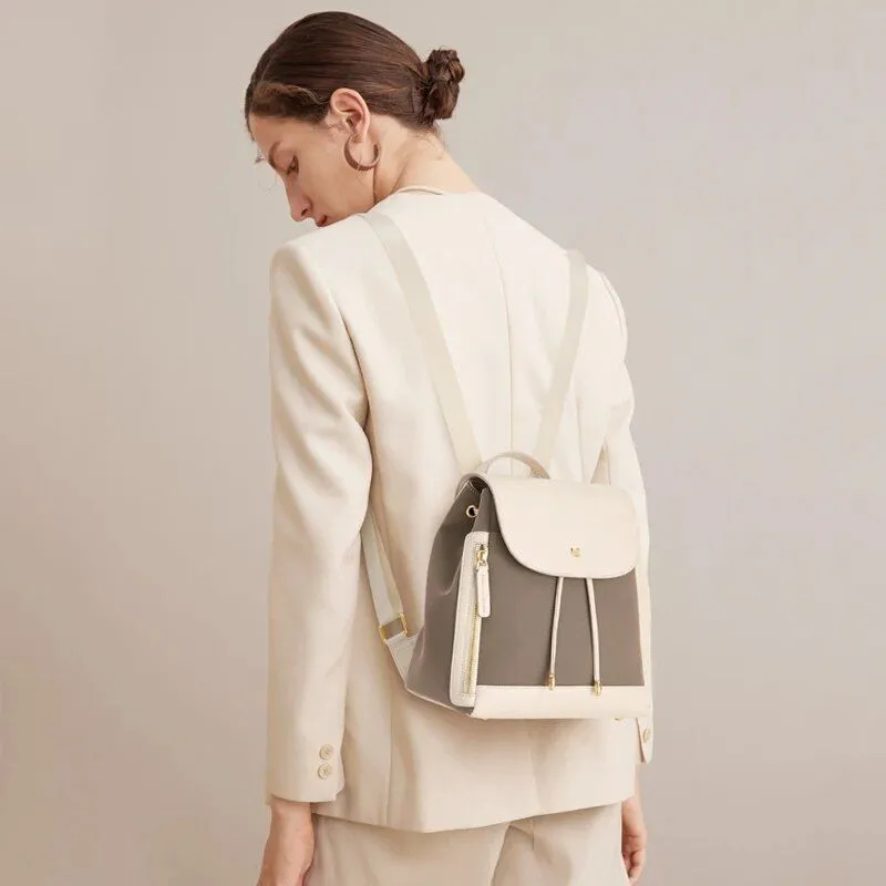 Trendy Oxford Microfiber Backpack for Teenage Girls