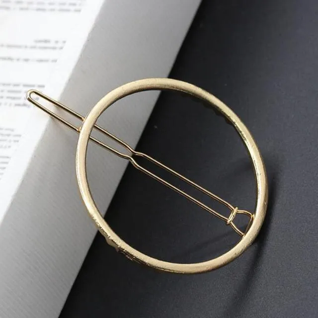 Triangle & Moon Hair Clips (9 Colors and Styles)