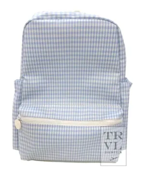 TRVL Design Wipeable Backpack- Gingham Mist