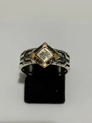 Turkish Handmade Jewelry 925 Sterling Silver Pearl Stone Men's Rings