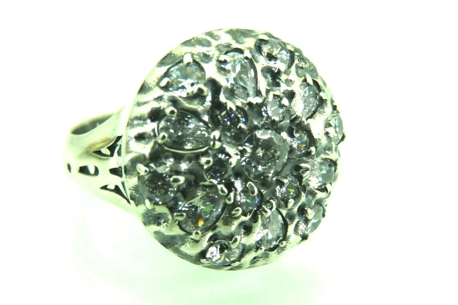 Turkish Handmade Jewelry 925 Sterling Silver Zircon Stone Mens Rings