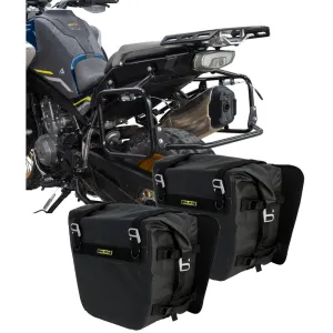 Tusk Pannier Racks with Nelson Rigg Sierra Dry Saddlebags Black