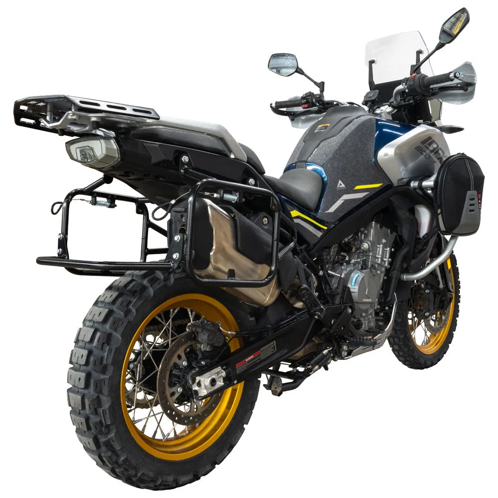 Tusk Pannier Racks with Nelson Rigg Sierra Dry Saddlebags Black