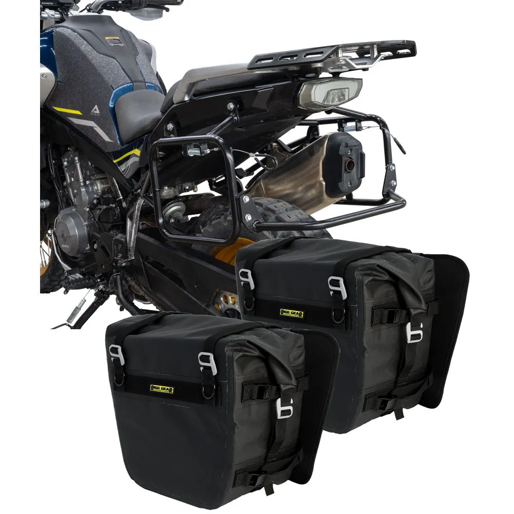 Tusk Pannier Racks with Nelson Rigg Sierra Dry Saddlebags Black