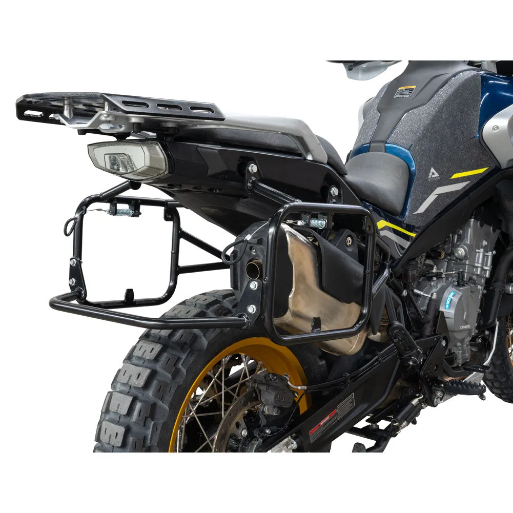 Tusk Pannier Racks with Nelson Rigg Sierra Dry Saddlebags Black