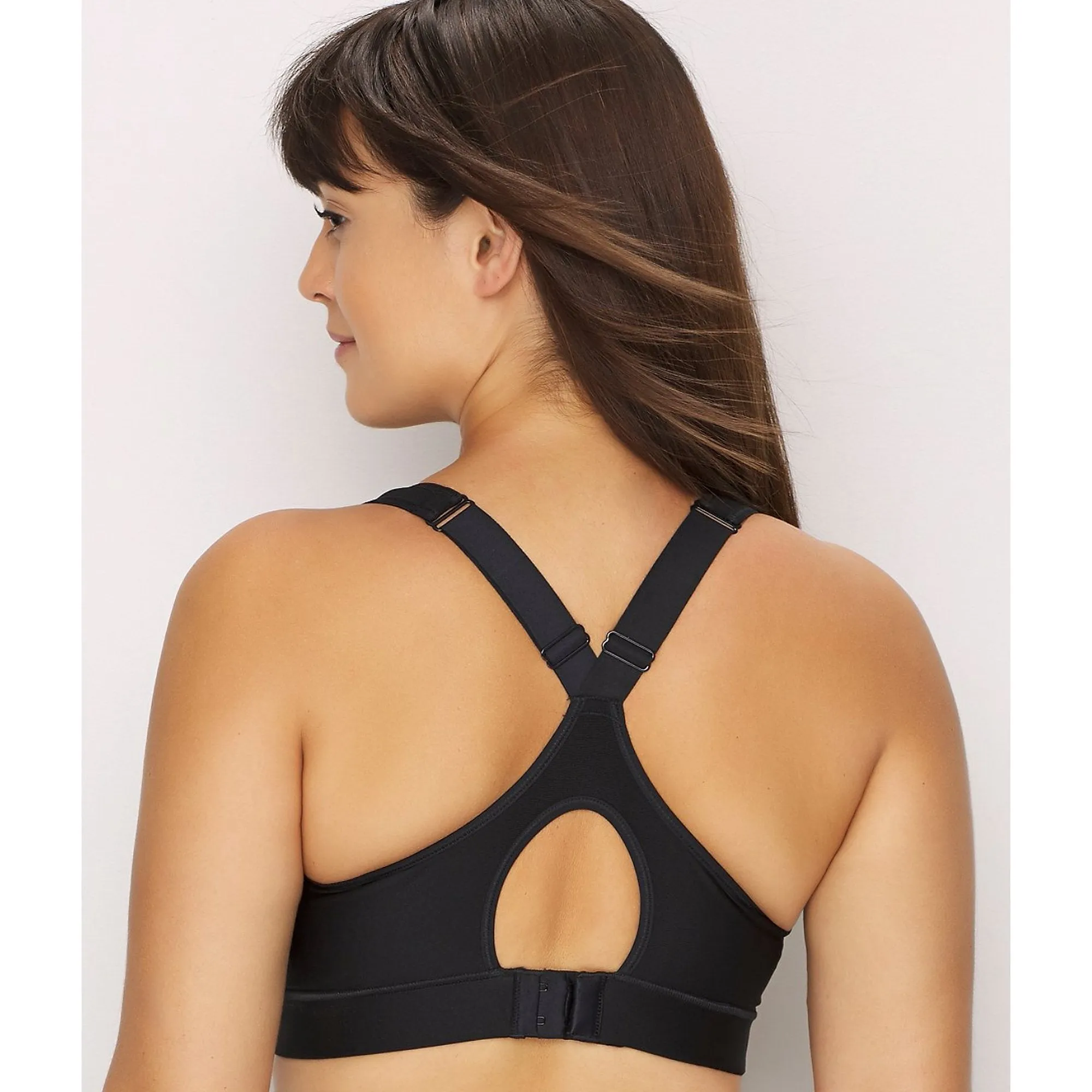 Under Armour BLACK Warp Knit High Impact Underwire Sports Bra, US 32DD, UK 32DD