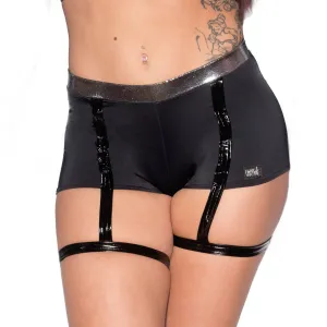 Valencia Eco Suspender Shorts - Black