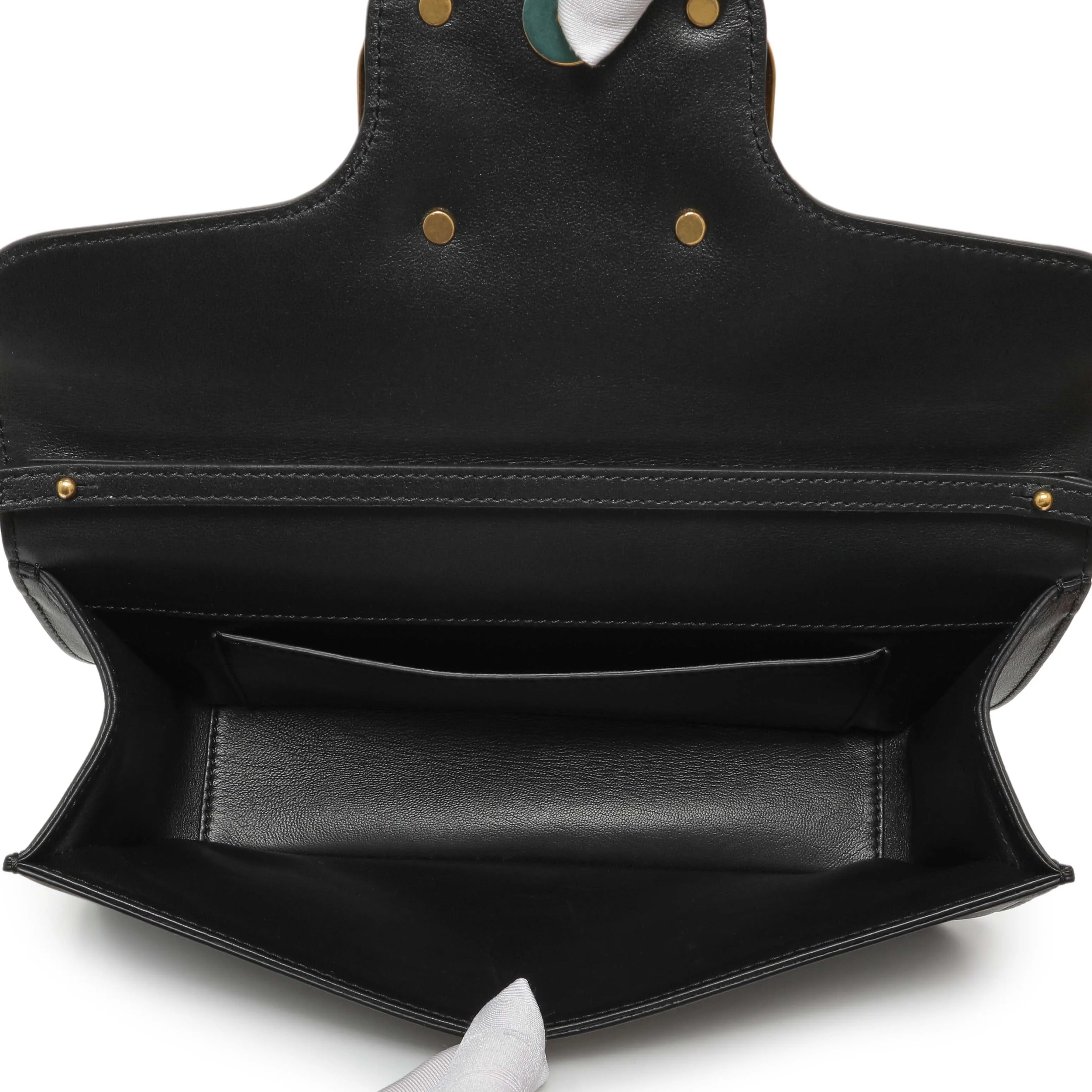 Valentino Black Calfskin Vlogo Loco Shoulder Bag