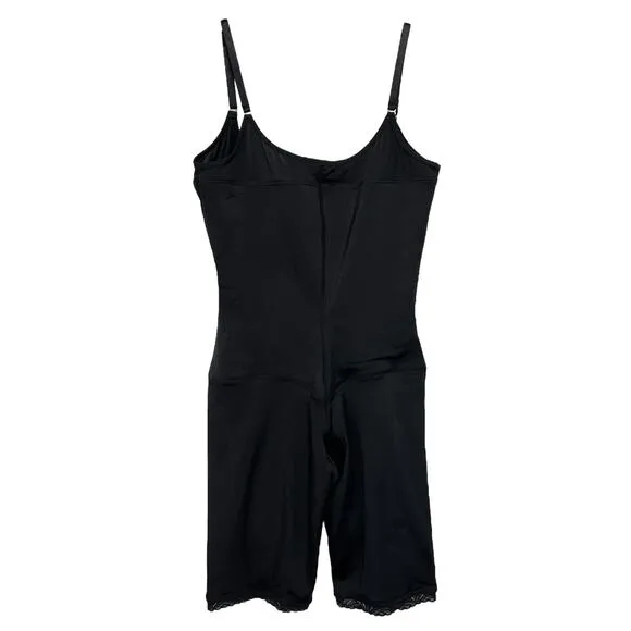 Vedette Stephanie Firm Compression Mid Thigh Full Body Shaper 206 Black Size 38