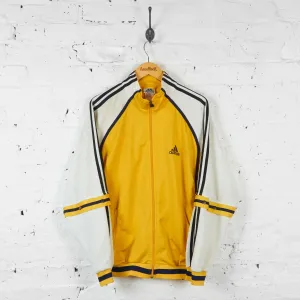 Vintage Adidas Tracksuit Top - Yellow - M