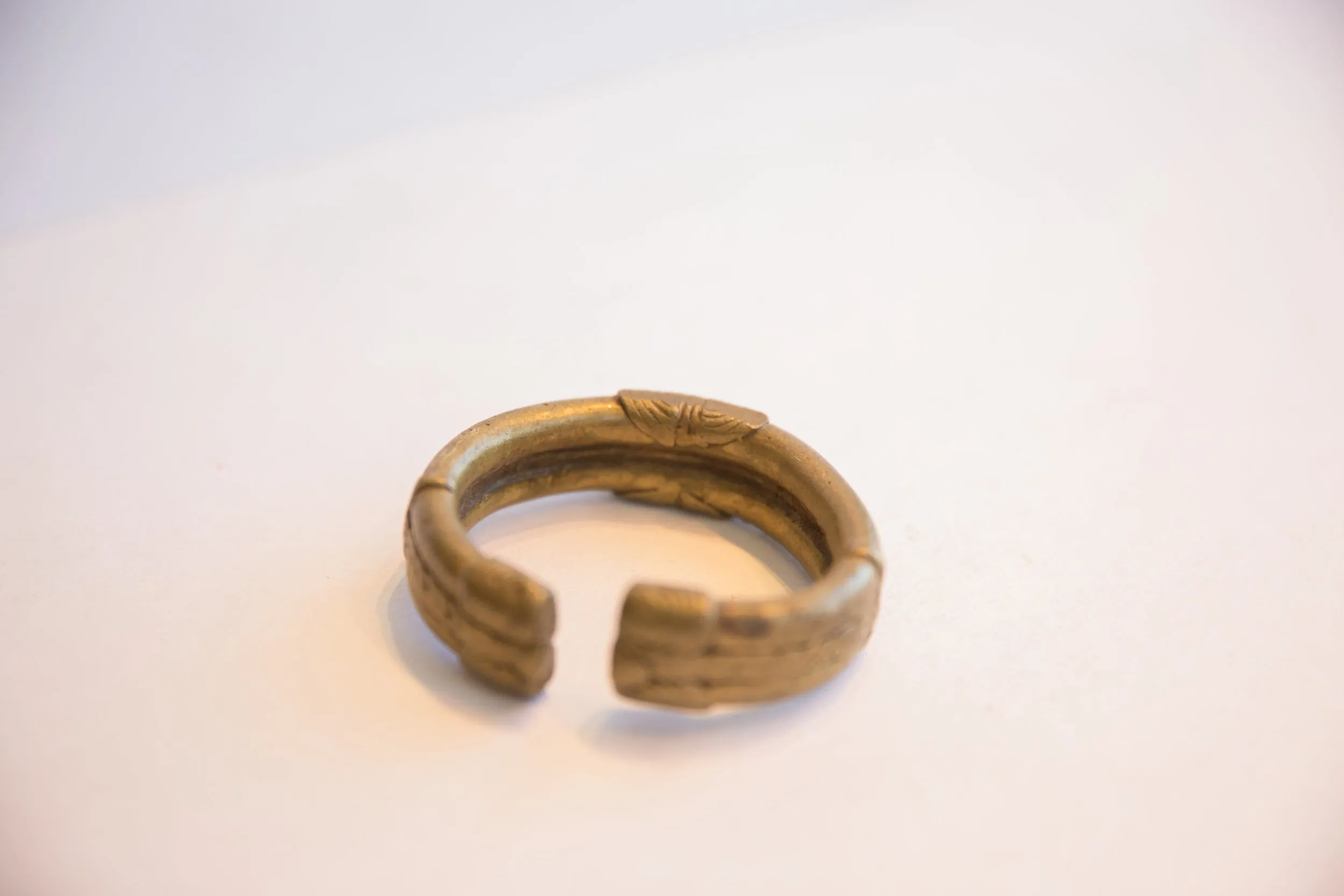 Vintage African Bronze Cuff Bracelet