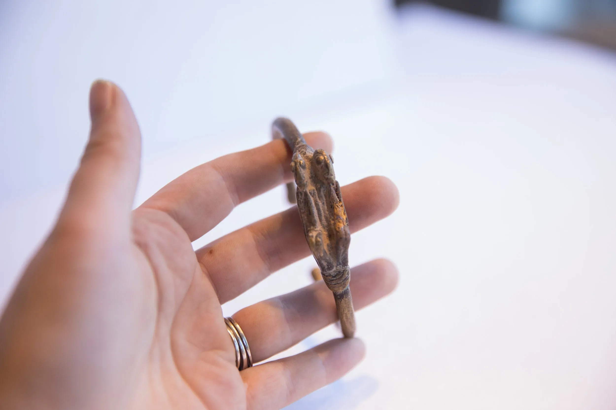 Vintage African Cricket Cuff Bracelet