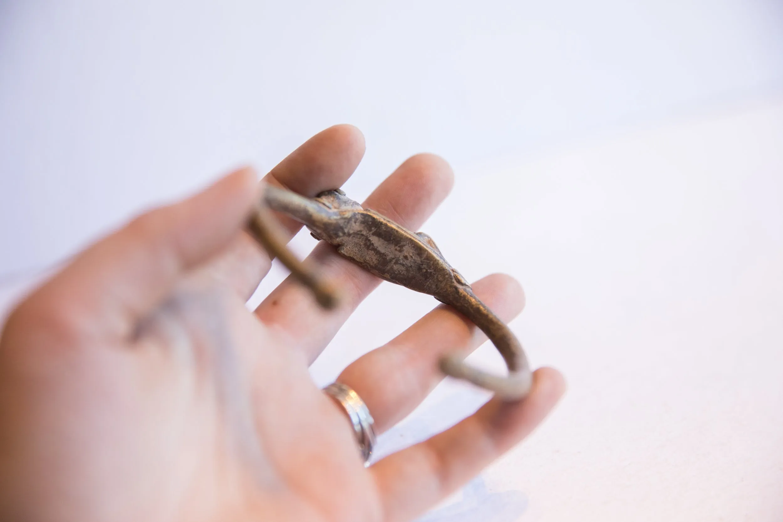 Vintage African Cricket Cuff Bracelet
