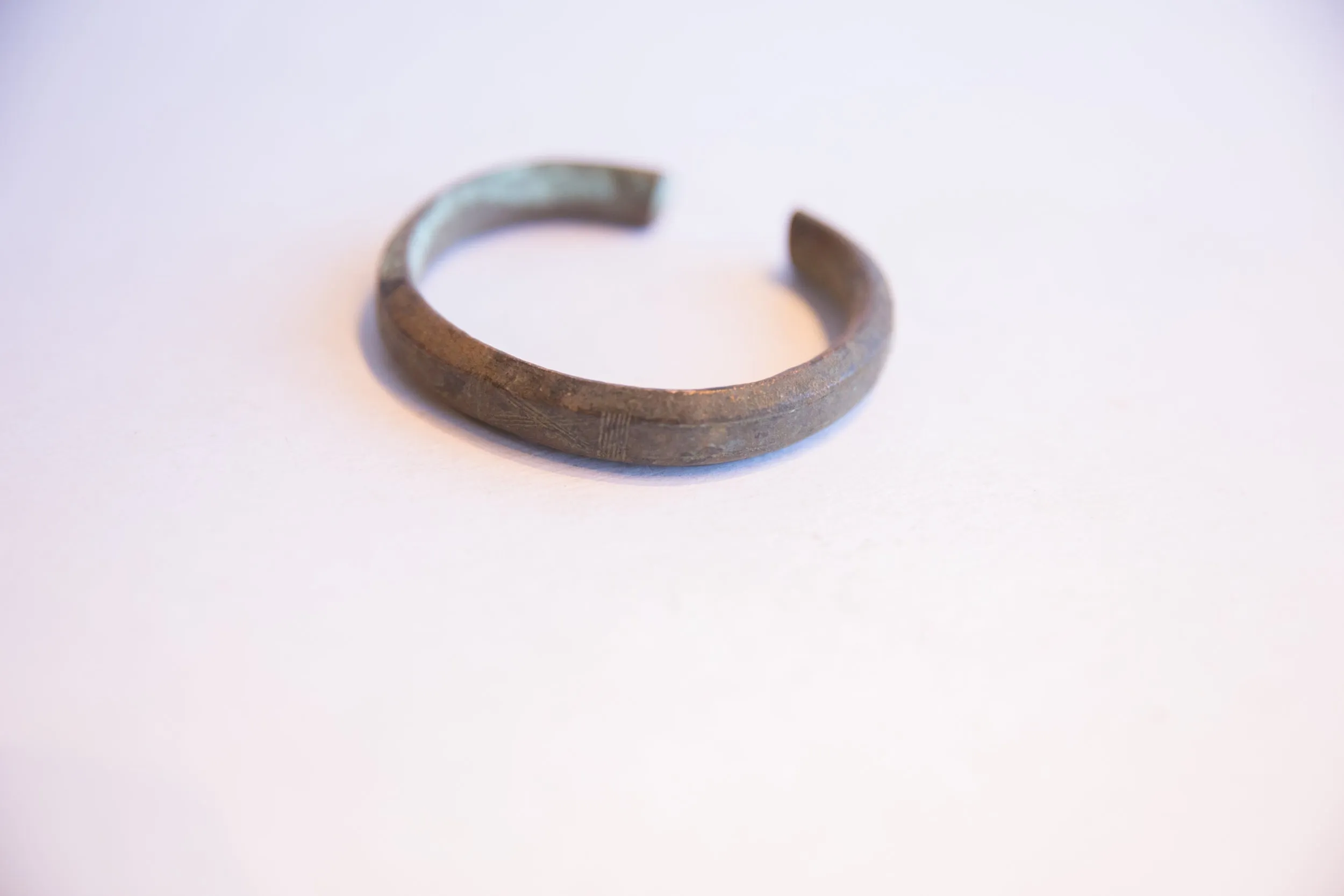 Vintage African Oxidized Cuff Bracelet