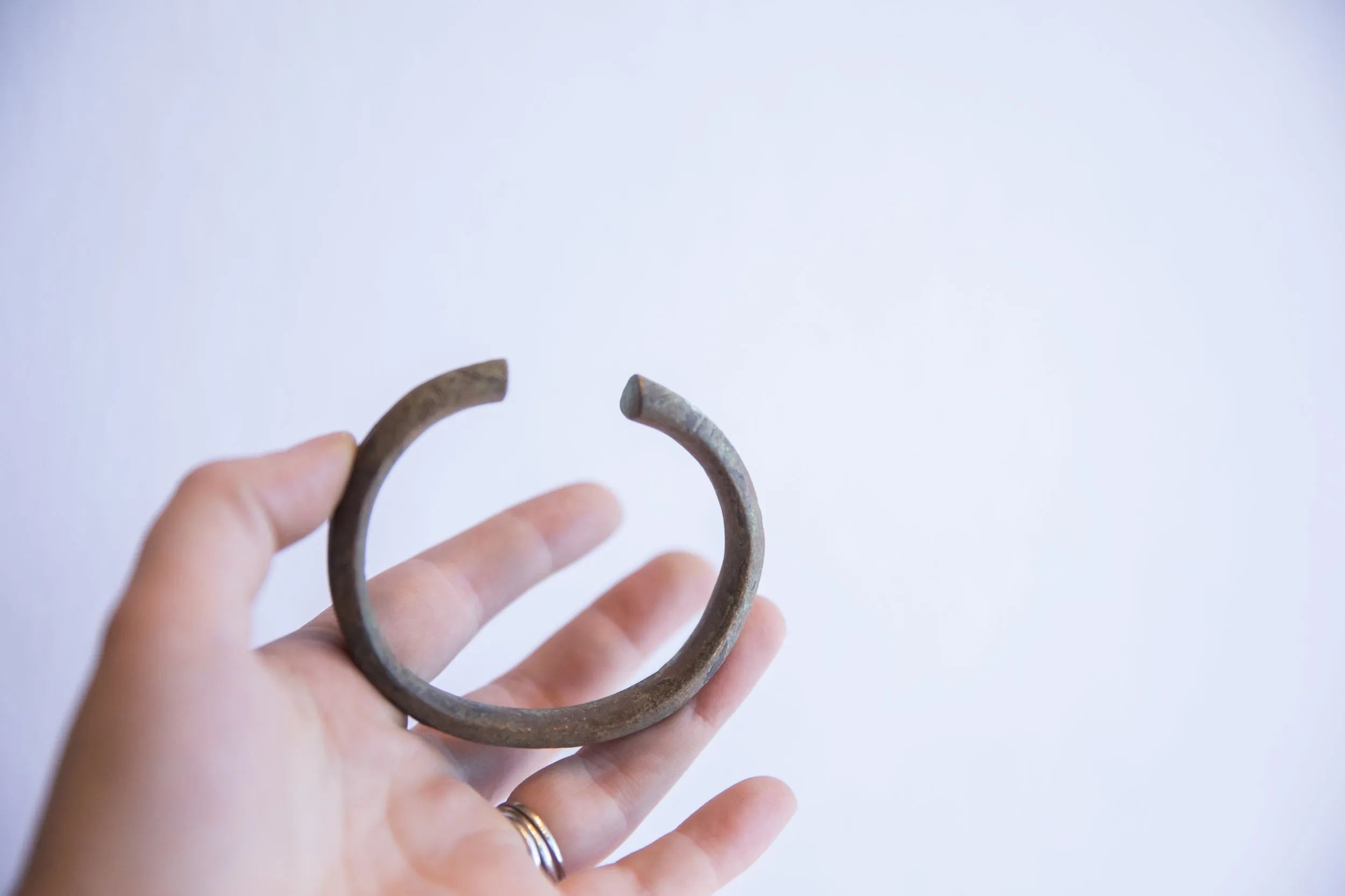 Vintage African Oxidized Cuff Bracelet