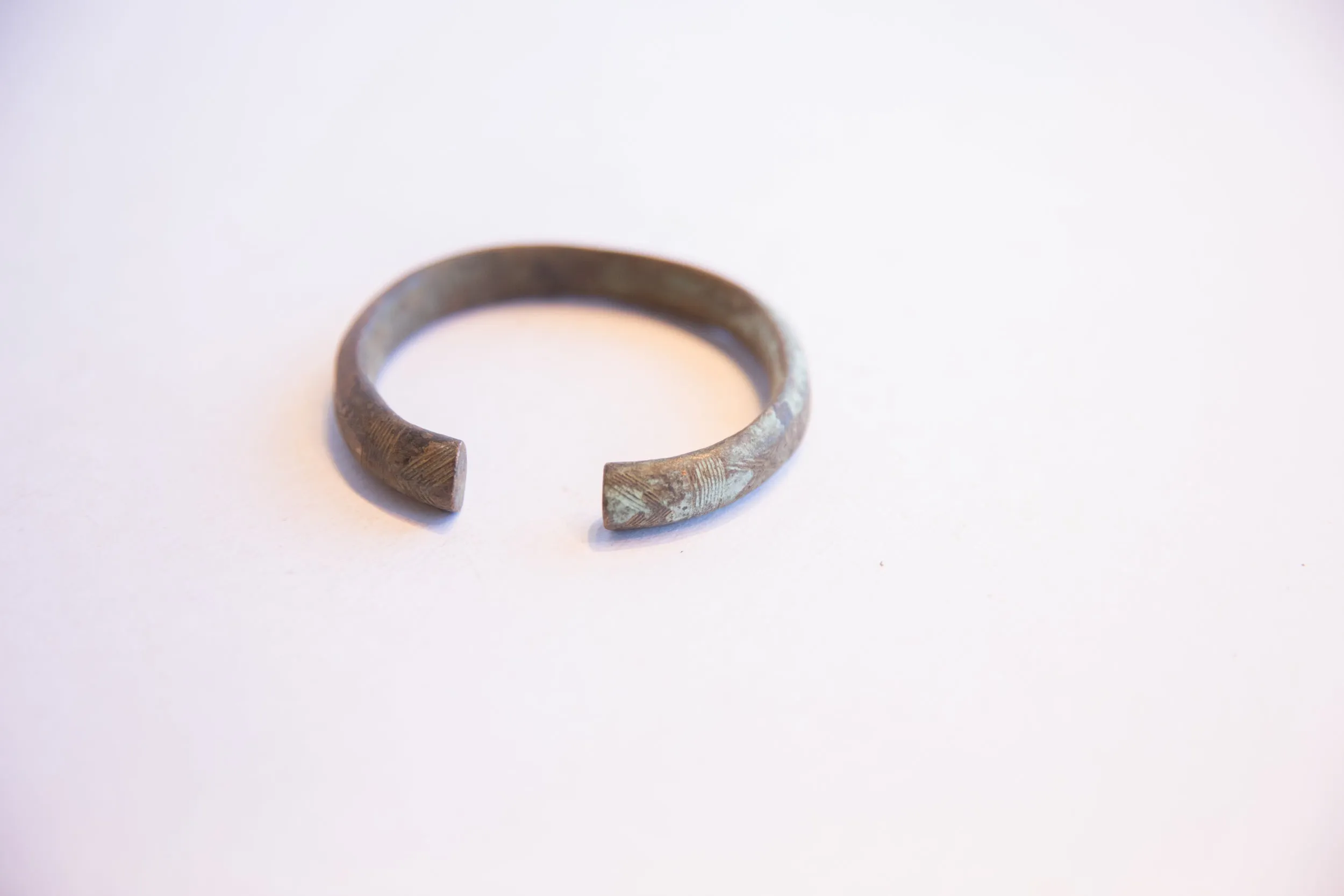 Vintage African Oxidized Cuff Bracelet