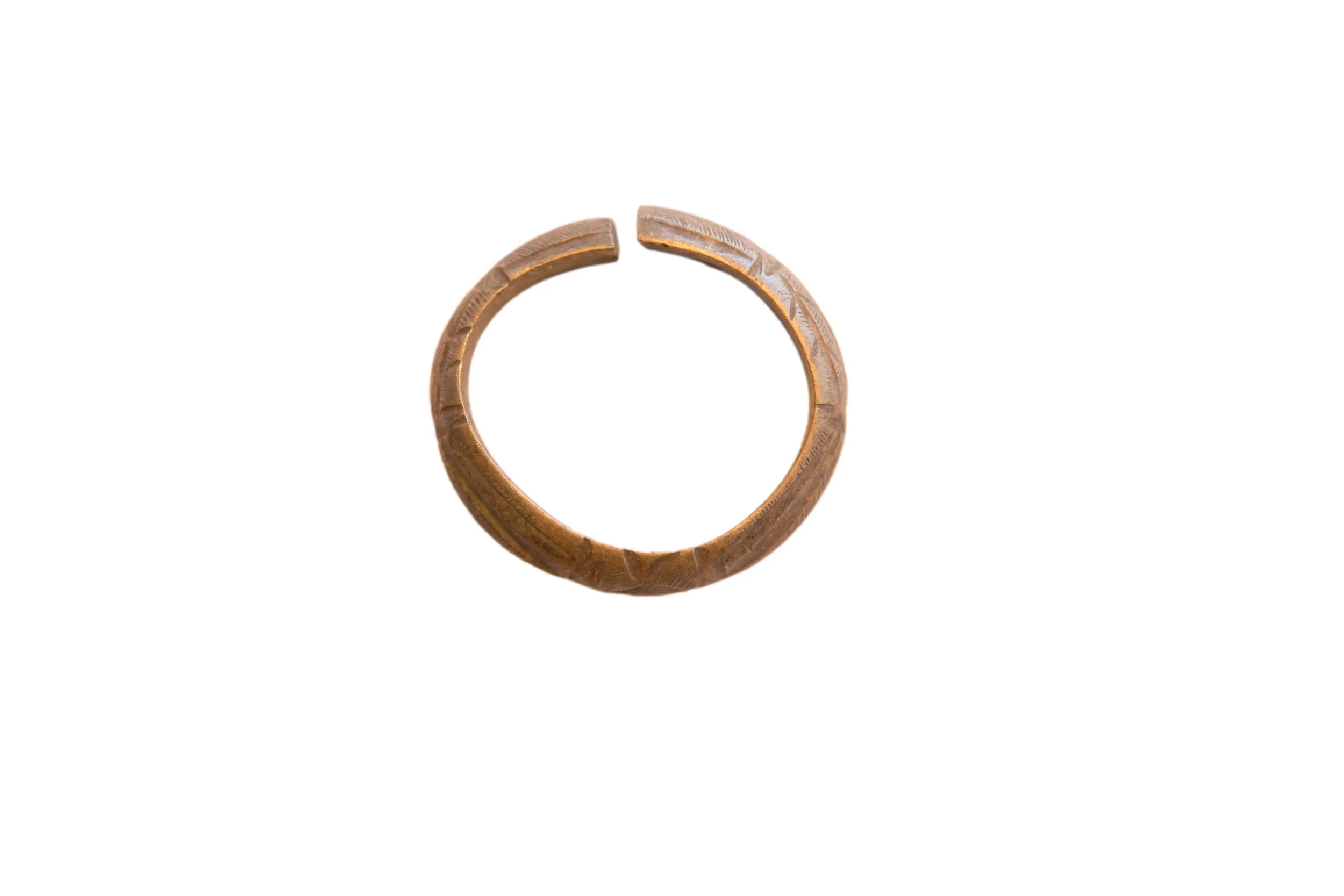 Vintage African Small Bronze Cuff Bracelet