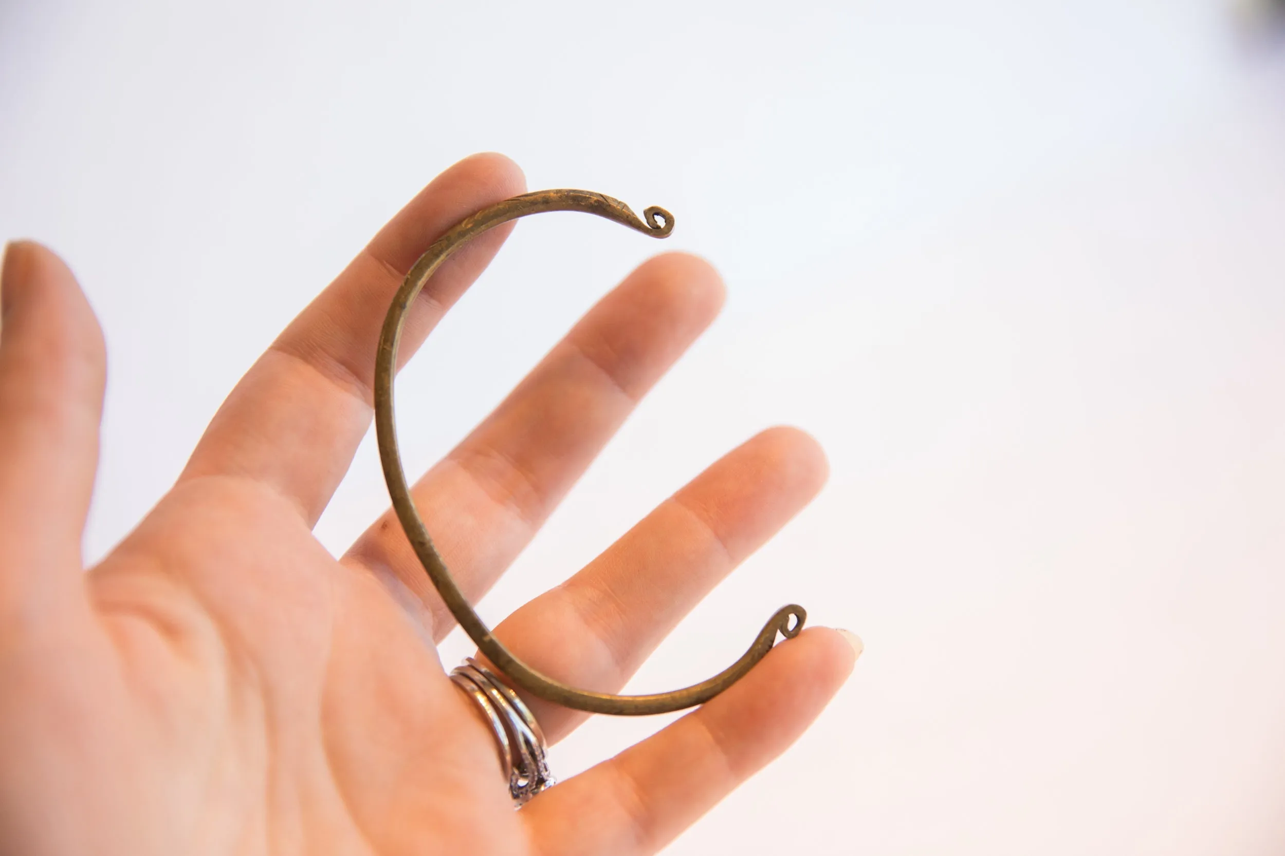 Vintage African Thin Cuff Bracelet