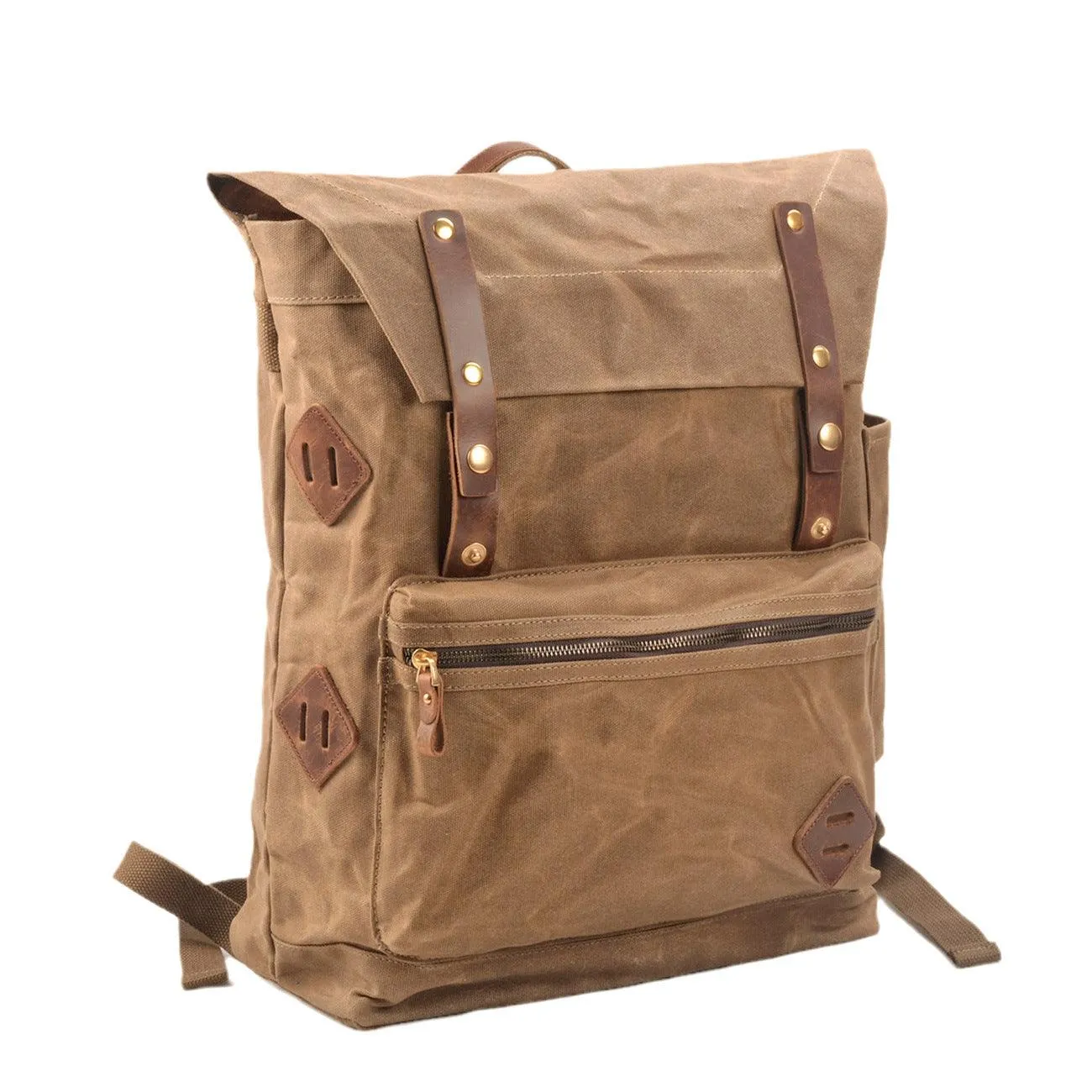 Vintage Travel Camping Waterproof Canvas Backpack