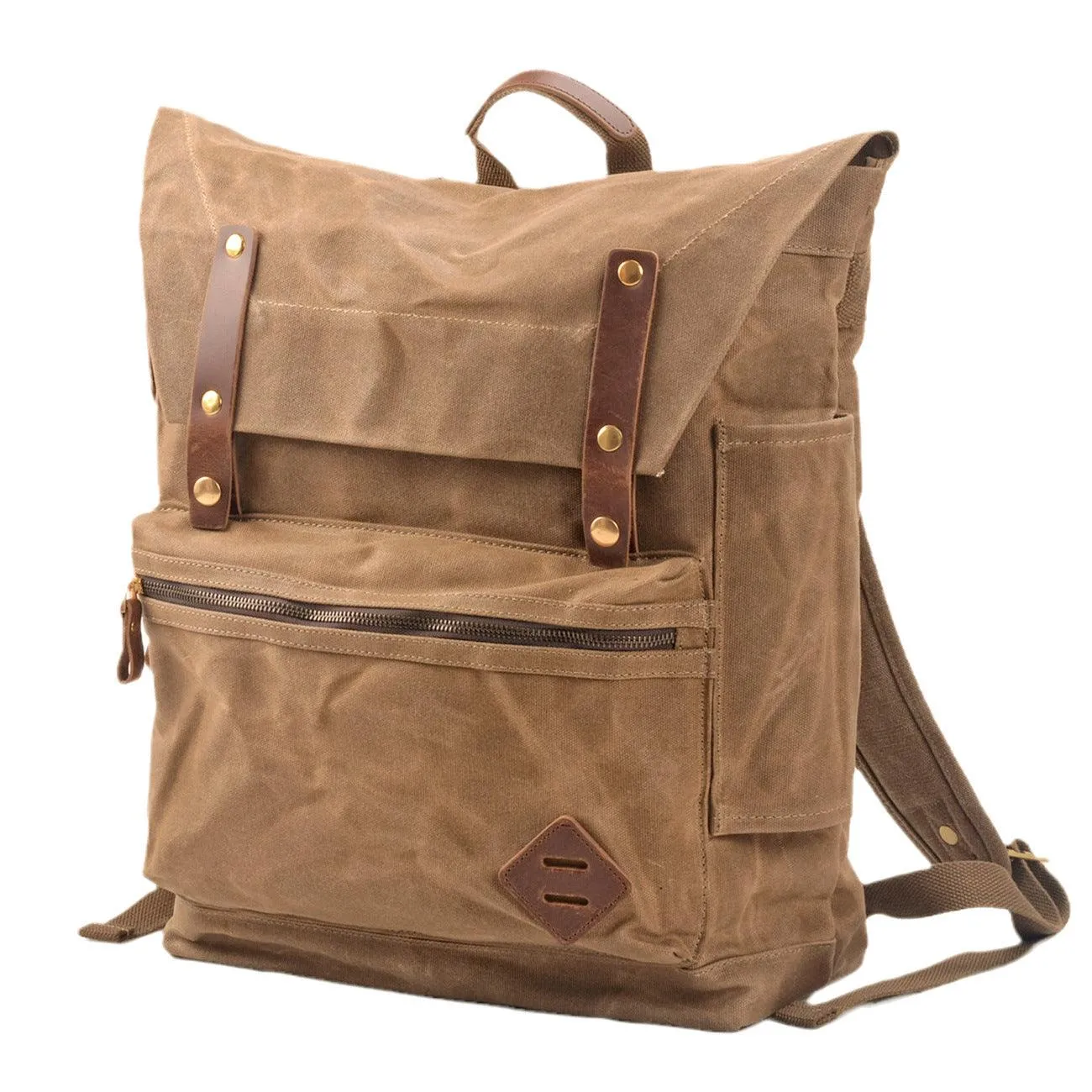 Vintage Travel Camping Waterproof Canvas Backpack
