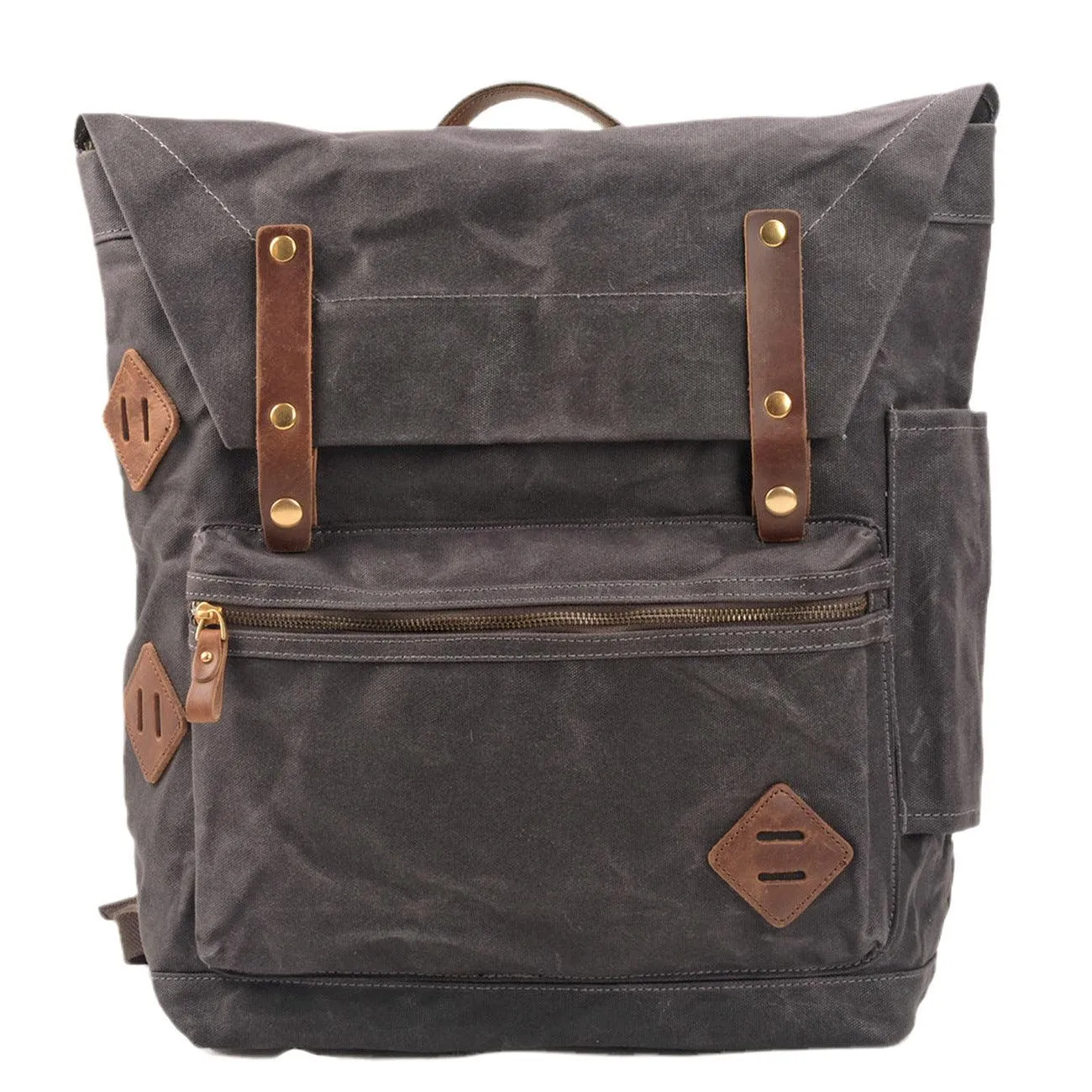 Vintage Travel Camping Waterproof Canvas Backpack
