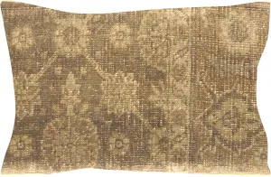 Vintage Turkish Oushak Pillow - 12" x 24"