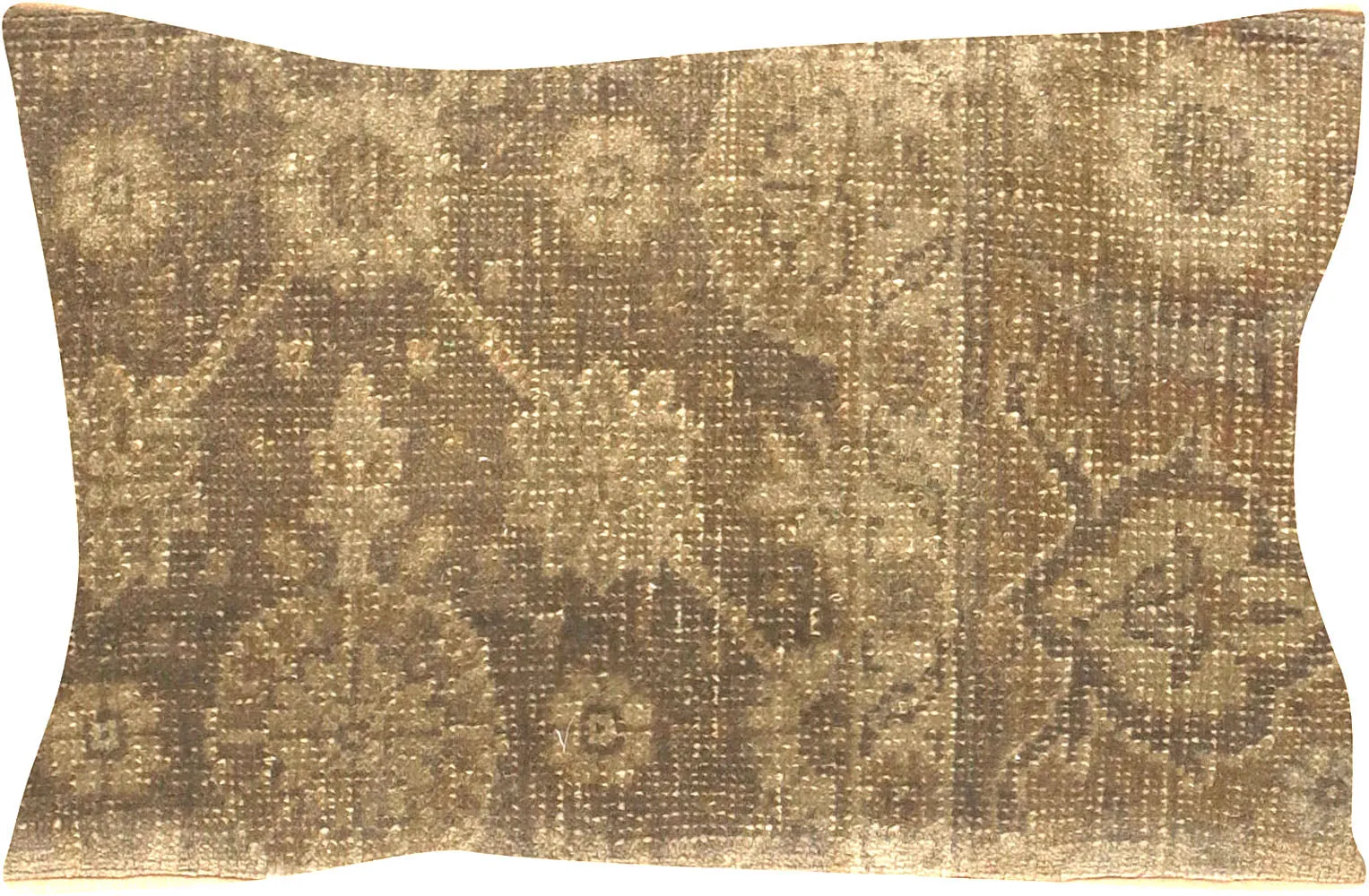 Vintage Turkish Oushak Pillow - 12" x 24"