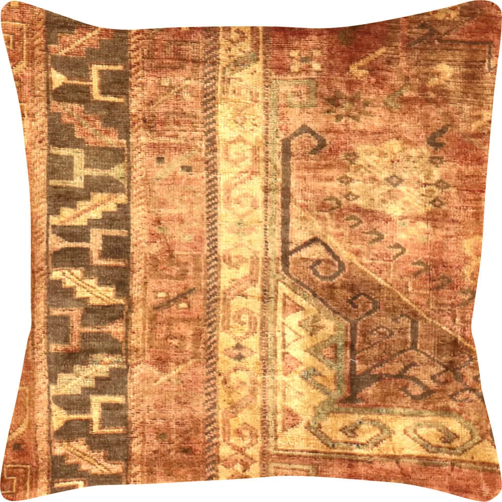 Vintage Turkish Oushak Pillow - 27" x 27"