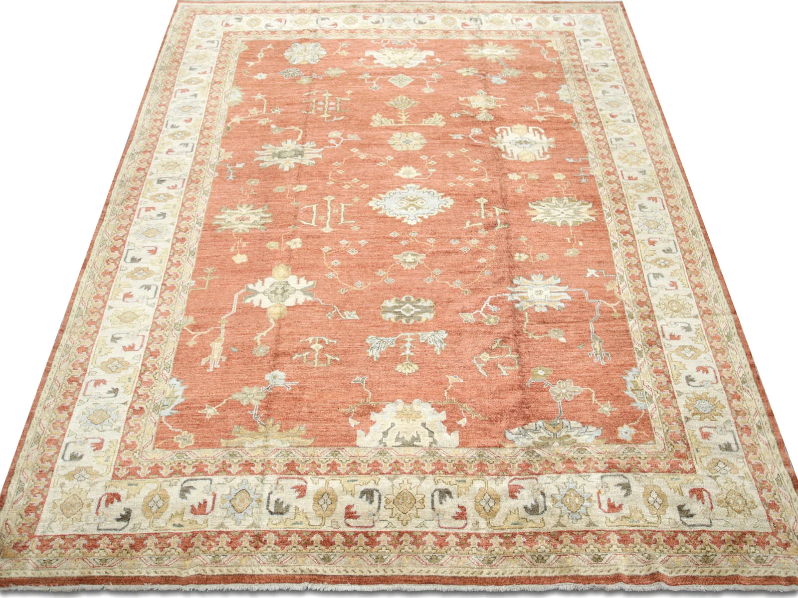 Vintage Turkish Oushak Rug - 10'11" x 15'9"