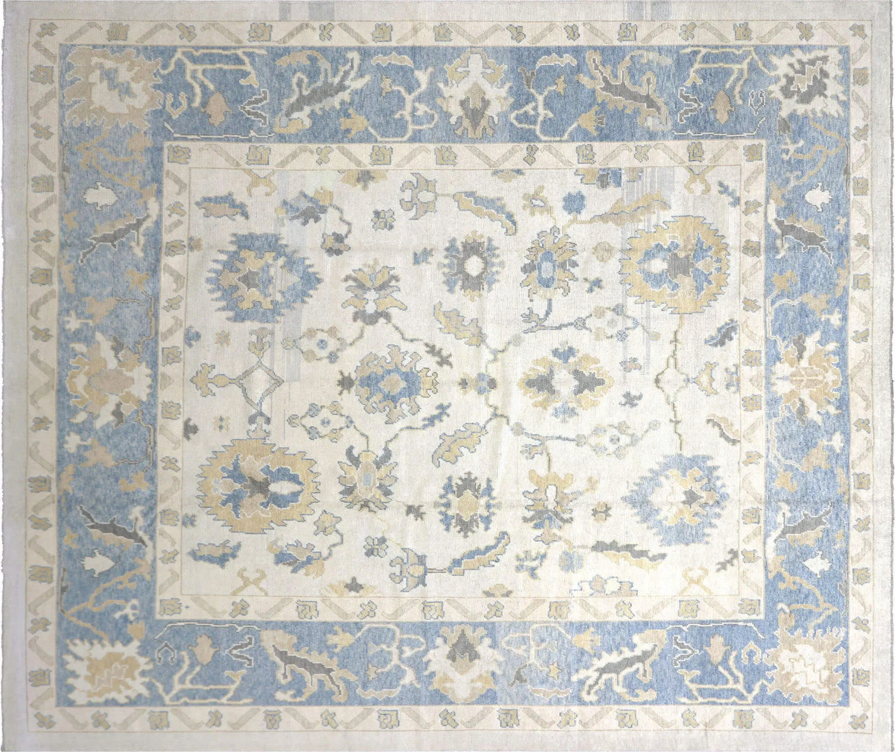Vintage Turkish Oushak Rug - 10'8" x 12'5"