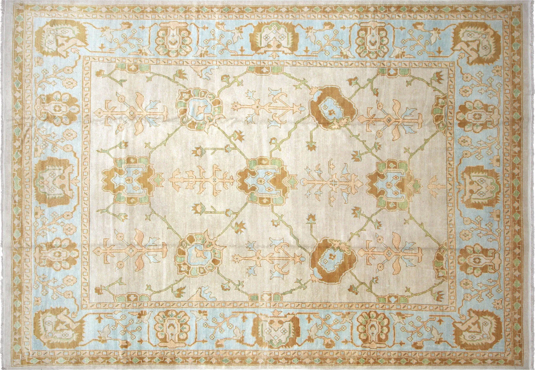 Vintage Turkish Oushak Rug - 11' x 15'5"