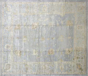 Vintage Turkish Oushak Rug - 11'11" x 13'7"