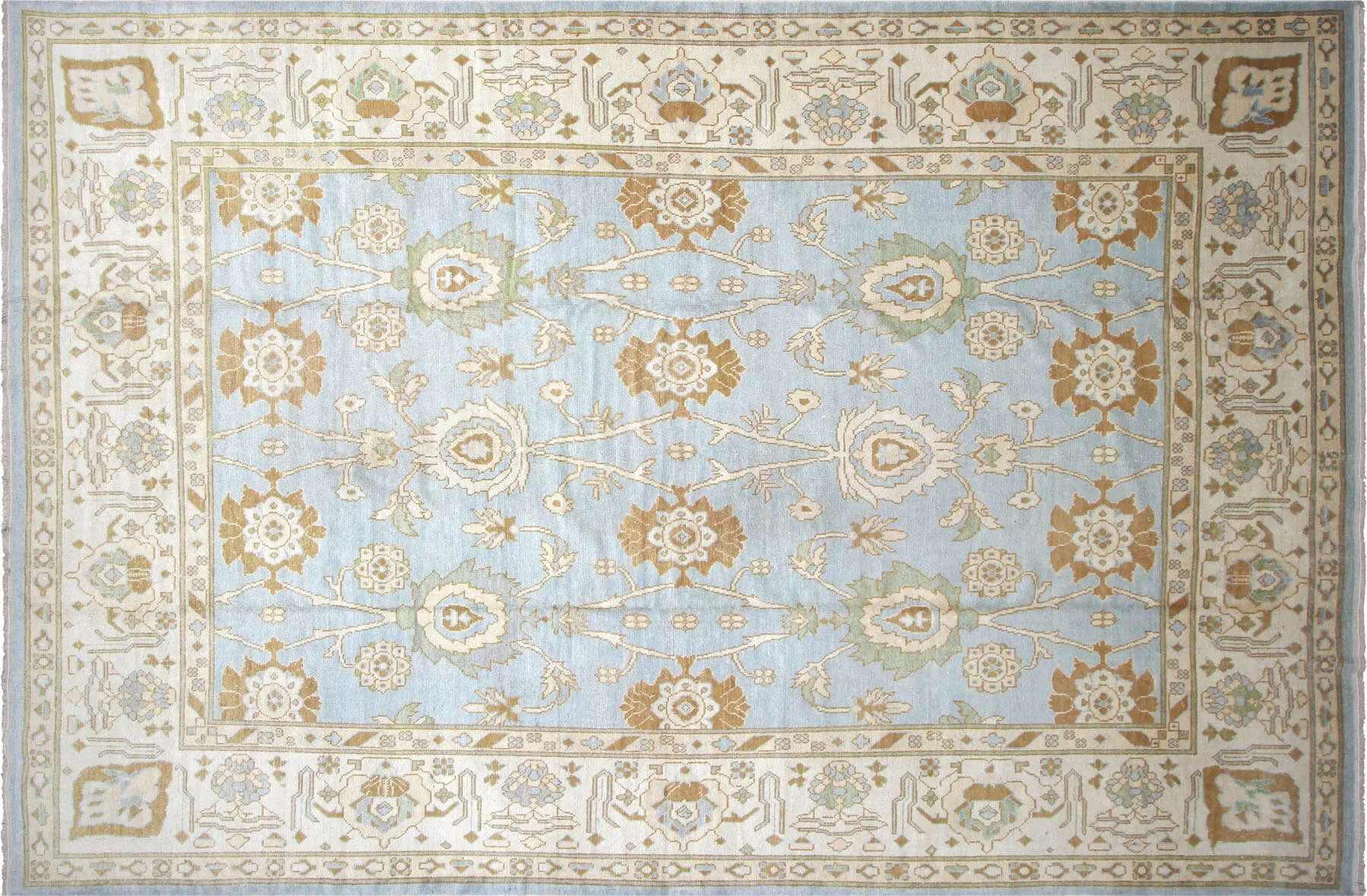 Vintage Turkish Oushak Rug - 11'2 x 16'7"