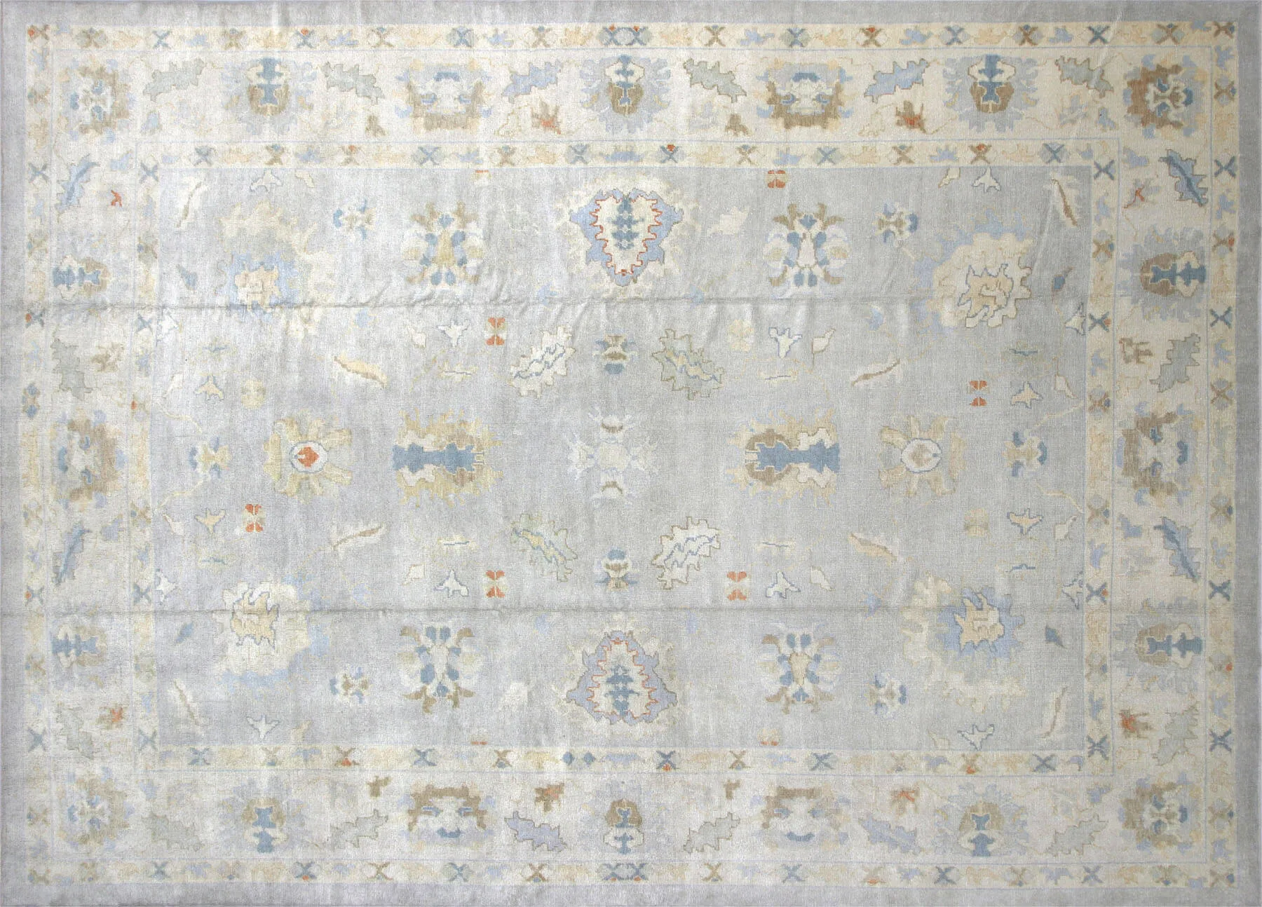 Vintage Turkish Oushak Rug - 12' x 16'5"