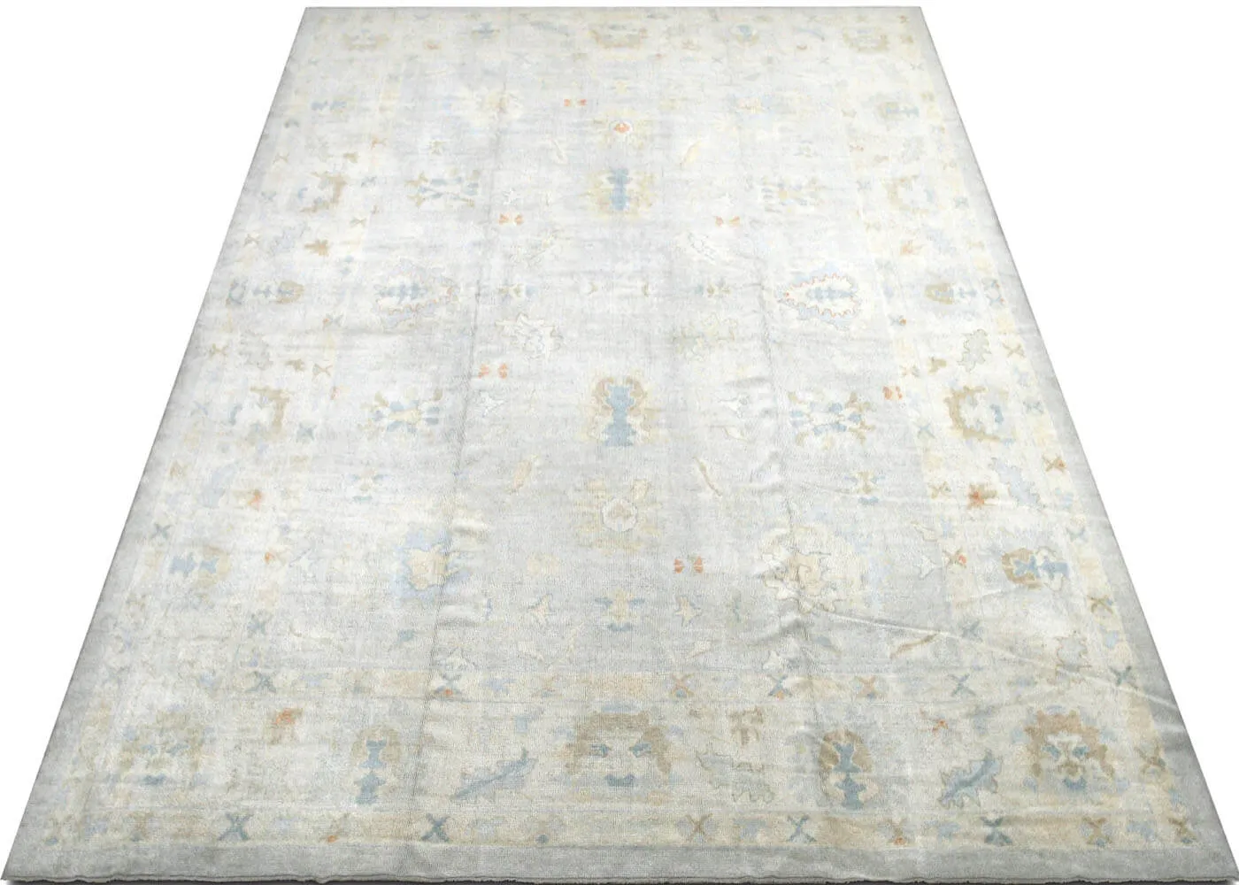 Vintage Turkish Oushak Rug - 12' x 16'5"