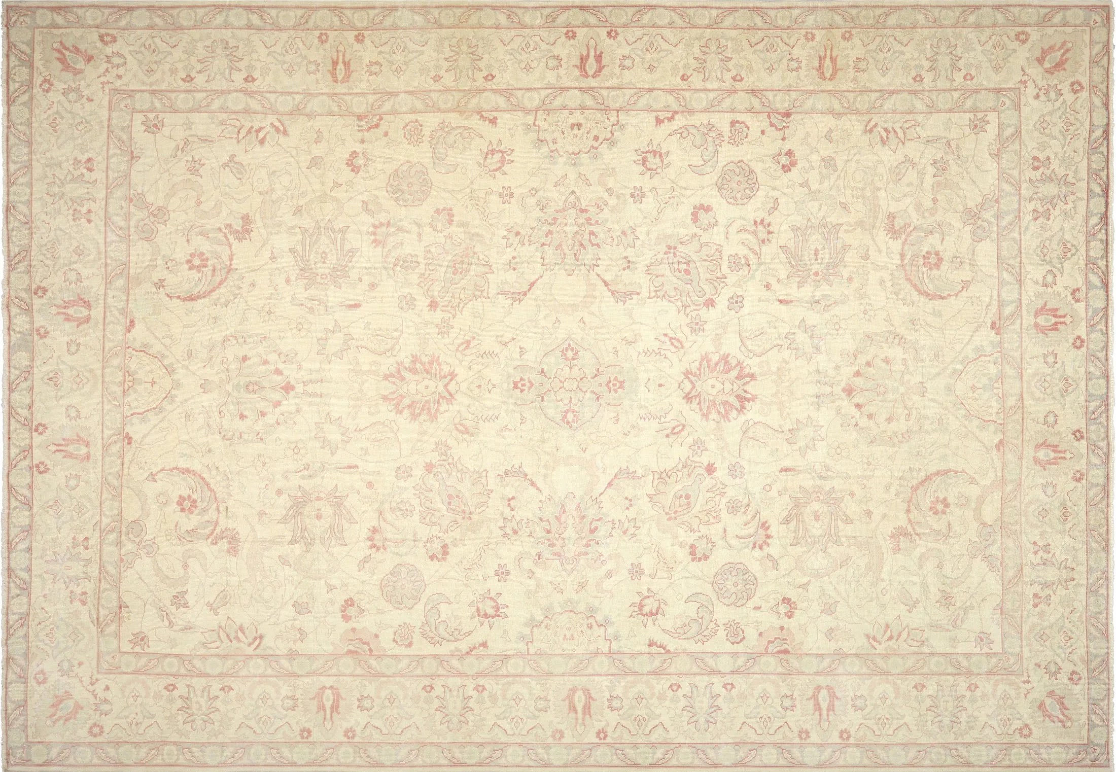 Vintage Turkish Oushak Rug - 12'2" x 17'7"