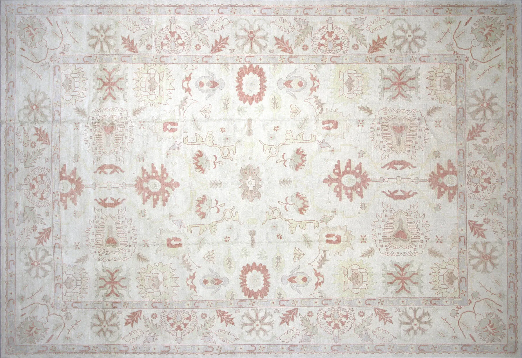 Vintage Turkish Oushak Rug - 15'1" x 21'4"