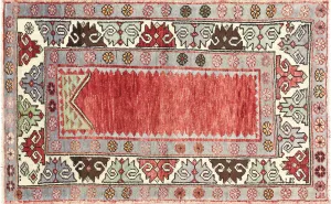 Vintage Turkish Oushak Rug - 2'9" x 4'5"