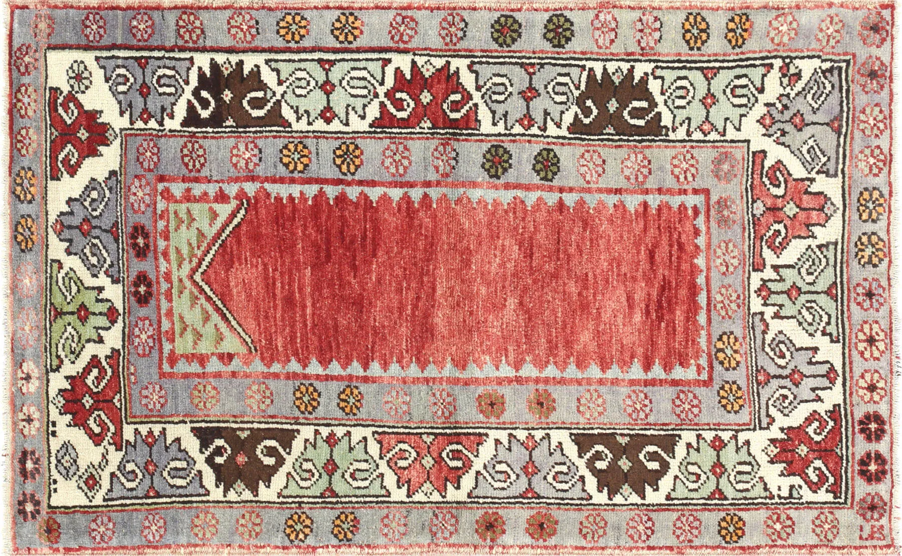 Vintage Turkish Oushak Rug - 2'9" x 4'5"