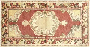 Vintage Turkish Oushak Rug - 3'1" x 5'9"
